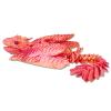 3D Printed Feathered Wyvern Dragon-13.5 inch,3D Printed Dragon Animals Pack,3D Printed Flying DragonArticulated Dragon,Fidget Dragon,Desktop Ornament,Desktop Pet Toys,3D Printed Stuff(Silk Red Gold) view 1
