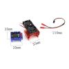 ESC Cooling Fan Motor Dual Fan, ESC Cooling Fan with Connector Cable for Slash 4x4 VXL 1/10 for Rustler 4x4 Stampede 4X4 for Hoss 4x4 for Velineon VXL3s (Red) view 3