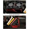 ESC Cooling Fan Motor Dual Fan, ESC Cooling Fan with Connector Cable for Slash 4x4 VXL 1/10 for Rustler 4x4 Stampede 4X4 for Hoss 4x4 for Velineon VXL3s (Red) view 4
