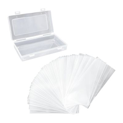 100 Transparent Money Holders for Currency Protection with Collection Box