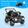 12V Kids Electric Car, Ride On Toys with Parent Remote, Spring Suspension, Bluetooth, LED Lights, 3 Speeds, Power Wheels with Remote Control, Toddler Car for Kids 3-8, Birthday Gift (Black). view 2