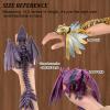 3D Printed Feathered Wyvern Dragon-13.5 inch, 3D Printed Dragon Animals Pack,Flying Dragon,Articulated Dragon,Fidget Dragon,Desktop Ornament Pet Toys,3D Printed Stuff(Chameleon Series-Royal Green) view 2