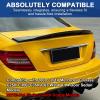 BDBO Rear Spoiler Wings for Mercedes Benz C Class W204 (2008-2014) C180 C200 C250 C300 C350 C63 4-Door Sedan Trunk Spoiler Wing Trunk Tail Rear Trunk Lid,Glossy Black - R Style Duckbill Spoiler view 4