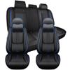 Car Seat Covers for Genesis Electrified GV70 2023-2025 2026,Soft Leather Seat Covers 5-Seats Luxury,Interior Accessories with Airbag,Automobile Seat Cover Sets for Electrified GV70(Black+Blue) view 1