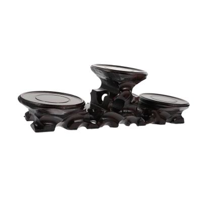 MAGICLULU Vintage Home Decor Living Display Stand for Carving Crafts Base Purple Clay Teapot Holder
