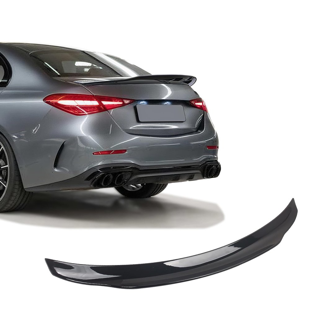 BDBO Rear Spoiler Wings for Mercedes Benz C Class W206 Sedan C300 C43 4MATIC Trunk Lid Duckbill 2023 2024 2025 Trunk Spoiler Wing Trunk Tail Rear Trunk Lid,Glossy Black