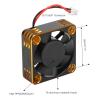 30x30mm/1.2x1.2in RC Cooling Fan, 28000 RPM Maximum Speed 28mm/1.1in Cable Electric Motor Cooling Fan for 1/10, 1/12, 1/8 RC ESC Engines (Gold) view 4