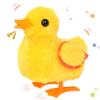 Hopearl Walking Duck Pet Quack Duckling Interactive Electronic Plush Toy Farm Animals Animated Gifts for Toddlers Birthday, Yellow, 8'' view 1