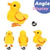 Hopearl Walking Duck Pet Quack Duckling Interactive Electronic Plush Toy Farm Animals Animated Gifts for Toddlers Birthday, Yellow, 8'' view 3