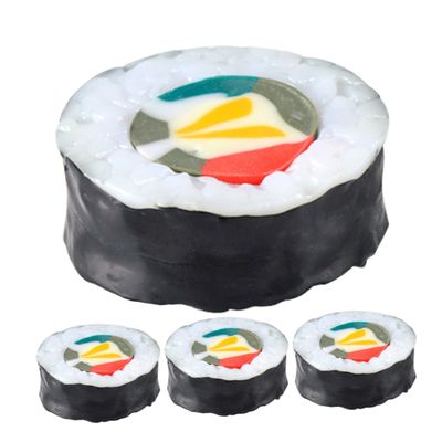 Ciieeo 4pcs Realistic Sushi Food Models for Display and Photography Japanese Faux Sushi Rice for Home Decor and Crafts Authentic Look Quality Materials