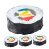 Ciieeo 4pcs Realistic Sushi Food Models for Display and Photography Japanese Faux Sushi Rice for Home Decor and Crafts Authentic Look Quality Materials view 1
