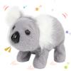 Hopearl Walking Koala Interactive Crawling Wild Animal Electronic Plush Toy Animated Gifts for Toddlers Birthday, Gray, 8'' view 1
