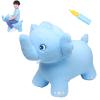 INPANY Bouncy Horse, Elephant Hopper Toys, Toddler Plush Bouncing Animal, Kids Inflatable Ride on Rubber Bouncer, Outdoor Birthday Gift for 2 3 4 Yr Boy Girl view 1