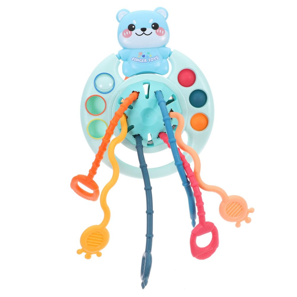DECHOUS Preschool Educational Toys Interactive Baby Pull String Toys Silicone Baby