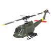 BrickCraftWorks 1/48 C032 UH-1 Huey RC Helicopter - 2.4G 6CH Flybarless Design with Optical Flow Positioning & Altitude Hold, 3D Stunt Helicopter Model with Gyro view 2