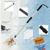 4pcs Shelling Scooper Tools for Beach, Adjustable Shark Tooth Sand Sifter with Mesh Shell Collecting Bag Foldable Beach Bucket Beach Scoop Shovel Toys for Adults Kids Picking Seashell Rock Hunting(P) view 3