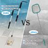4pcs Shelling Scooper Tools for Beach, Adjustable Shark Tooth Sand Sifter with Mesh Shell Collecting Bag Foldable Beach Bucket Beach Scoop Shovel Toys for Adults Kids Picking Seashell Rock Hunting(P) view 4
