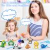 Air Dry Clay for Kids, 12 Animals Modeling Clay Kit with 8 Sculpting Tools and Clear Acrylic Sheet, Soft & Non-Sticky, Safe & Non-Toxic Magic Clays, DIY Arts & Crafts Creative Gift for Boys & Girls view 2