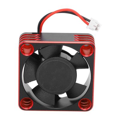 30x30mm/1.2x1.2in RC Cooling Fan, 28000 RPM Maximum Speed 28mm/1.1in Cable Electric Motor Cooling Fan for 1/10, 1/12, 1/8 RC ESC Engines (Red)