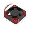 30x30mm/1.2x1.2in RC Cooling Fan, 28000 RPM Maximum Speed 28mm/1.1in Cable Electric Motor Cooling Fan for 1/10, 1/12, 1/8 RC ESC Engines (Red) view 4