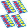 WinnerWhy 4 Set Giant Magnetic Foam Ten Frames with 40 Disks, Math Counters view 1
