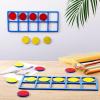 WinnerWhy 4 Set Giant Magnetic Foam Ten Frames with 40 Disks, Math Counters view 4