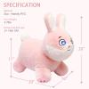 INPANY Bouncy Horse, Bunny Rabbit Hopper Toys, Toddler Plush Bouncing Animal, Kids Inflatable Ride on Rubber Bouncer, Outdoor Birthday Gift for 2 3 4 Yr Boy Girl view 2
