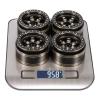 BOQEXSS for TRX4 for Capra for SCX10 D90 VS4-10 Gen8 CC01 1/10 1/8 Heavy Brass 6 Spokes 1.9'' Wheels Rim with Scale Beadlock Hardware RC Crawler RC Car Parts view 2
