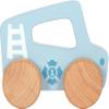 small foot Push Car Blue Wood 2-in-1 Gripping Toy & Toy Vehicle, Motor Skills Toy for Toddlers from 6 Months and up, 12710 view 2