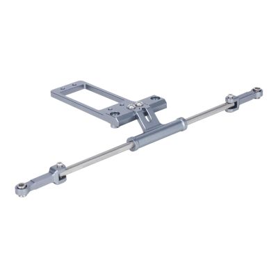 BOQEXSS for Vanquish for Wraith RR10 1/10 Aluminum Alloy Servo Mount Scale Full Hydraulic Steering System RC Crawler Axle Upgrade Parts RC Car Parts(Metallic)