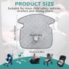 2 Pack Car Seat Protector for Child, Waterproof Toddler Seat Pee Pad for Strollers and Car Seats,4-Tier Leak-Proof,Non-Slip (Grey) view 3
