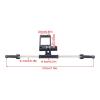BOQEXSS for Vanquish for Wraith RR10 1/10 Aluminum Alloy Servo Mount Scale Full Hydraulic Steering System RC Crawler Axle Upgrade Parts RC Car Parts(Black) view 2