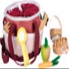 small foot Horse Care Set with Bag Red, Child-Friendly Wooden Tool Accessories for Playing with Horses, for Children from 3 Years, 12705 view 1