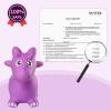 INPANY Bouncy Horse, Dinosaur Hopper Toys, Toddler Bouncing Animal, Dinosaur Party Decorations, Inflatable Ride on Rubber Triceratops Bouncer, Outdoor Cool Birthday Gift for 2 3 4 Yr Boy Girl Purple view 4