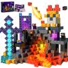 170PCS Magnetic Blocks,1" Light Up Magnetic Building Blocks, Magnets Cubes for Kids to Build 3D Dark Castle Stacking Toddler Set,SETM Sensory Toys for Kids 3+ Ages Boys Girls Christmas Birthday Gifts view 1
