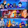 170PCS Magnetic Blocks,1" Light Up Magnetic Building Blocks, Magnets Cubes for Kids to Build 3D Dark Castle Stacking Toddler Set,SETM Sensory Toys for Kids 3+ Ages Boys Girls Christmas Birthday Gifts view 4