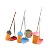 Cabilock Miniature Brooms for Crafts Mini Dustpan and Brush Doll House Miniatures Items view 3