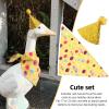 AYNEFY Happy Birthday Goose Outfit, Sparkling Party Hat and Yellow Scarf for Lawn Goose, Celebrate Birthdays All Year for Cement and Plastic Geese up to 23 Inches view 3