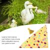 AYNEFY Happy Birthday Goose Outfit, Sparkling Party Hat and Yellow Scarf for Lawn Goose, Celebrate Birthdays All Year for Cement and Plastic Geese up to 23 Inches view 4