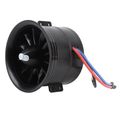 80mm 12 Blades Ducted Fan, EDF Ducted Fan with 3000W 6S Brushless Motor & 2000KV Maximum Thrust 3.43kg for RC Jet Airplane, RC Model Aircraft Accessories, RC Replacement Part