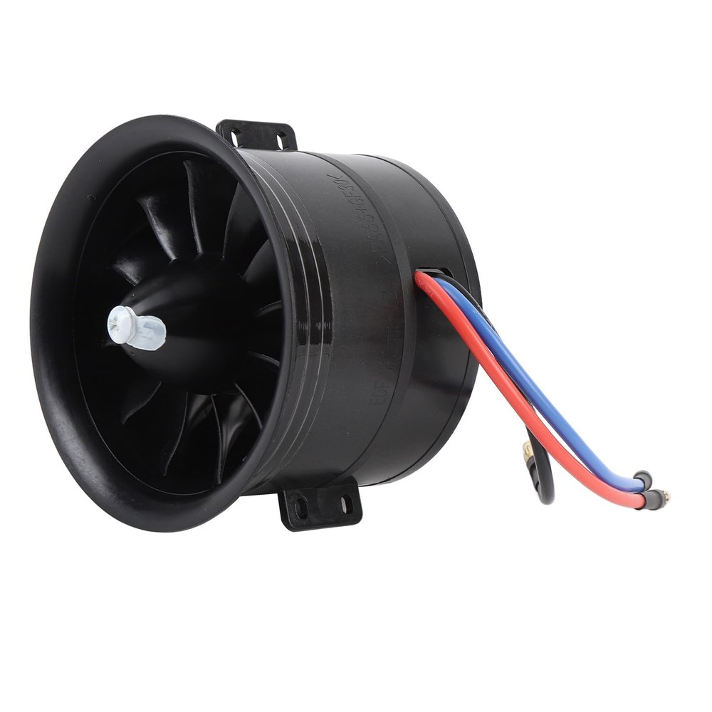 80mm 12 Blades Ducted Fan, EDF Ducted Fan with 3000W 6S Brushless Motor & 2000KV Maximum Thrust 3.43kg for RC Jet Airplane, RC Model Aircraft Accessories, RC Replacement Part