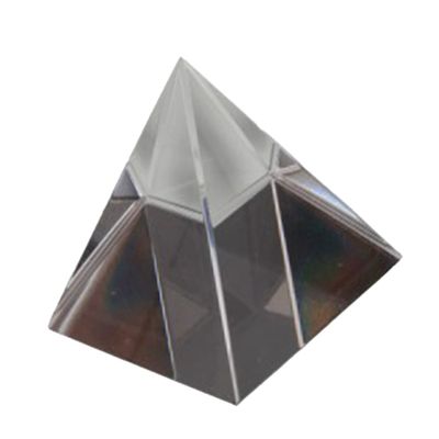 Homoyoyo Optical Glass Pyramid Prism for Light Refraction Rainbow Creation and Meditation Desk Ornament for Home Decor and Science Experiments