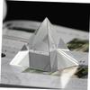 Homoyoyo Optical Glass Pyramid Prism for Light Refraction Rainbow Creation and Meditation Desk Ornament for Home Decor and Science Experiments view 4