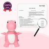 INPANY Bouncy Horse, Dinosaur Hopper Toys, Toddler Bouncing Animal, Dinosaur Party Decorations, Kids Inflatable Ride on Rubber Bouncer, Outdoor Cool Birthday Gift for 2 3 4 Yr Boy Girl Pink view 4