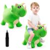 EVERICH TOY Bouncy Horse Dinosaur Toys, Inflatable Bouncing Animal Hopping Toys, Outdoor Indoor Ride on Bouncer, Boys Girls Birthday Gift for 18 Month 2 3 4 5 6 Year Old Kid- Plush Dinosaur Toy view 1