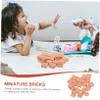 BESPORTBLE 40pcs Miniature Wall Bricks Clay Air Dry Diorama Materials Boys and Girls DIY Decor view 2