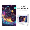 CDSASHCA 1000 Piece Adult Wooden Jigsaw Puzzle - Cosmic Biker Riding Through Galaxy,Sci-Fi Motorcycle Art,Enjoy The Solving Process,Unique Artwork for Adults,Ideal for Exercising Brain Power view 3