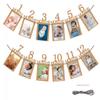 1 Set Pink Lovely 1st Birthday Baby Photo Banner, from Newborn to 12 Months, First Birthday Decorations, Pre-Strung One Year Old Photo Banner with Frame, Monthly Milestones Garland for Boys or Girls view 1
