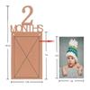 1 Set Pink Lovely 1st Birthday Baby Photo Banner, from Newborn to 12 Months, First Birthday Decorations, Pre-Strung One Year Old Photo Banner with Frame, Monthly Milestones Garland for Boys or Girls view 4