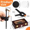 Didaey Card Flattening Kit Trading Card Flattening Tool Accessory Kit Included 1 Moisturizing Box 2 Acrylic Plates 4 Vices 4 Clamps 2 Indent Mats for Fix Bent Cards(Reddish-Brown,Wooden) view 2